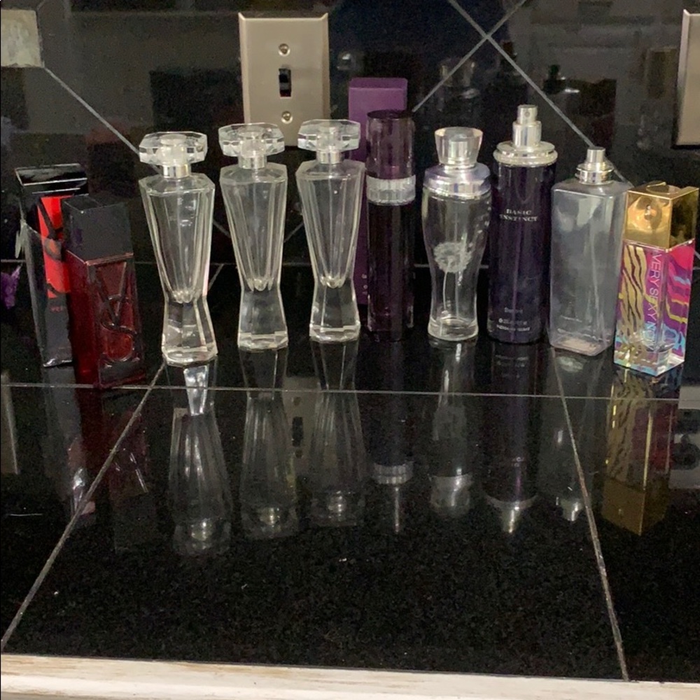 Victoria secret 9 empty eau bottles discounted